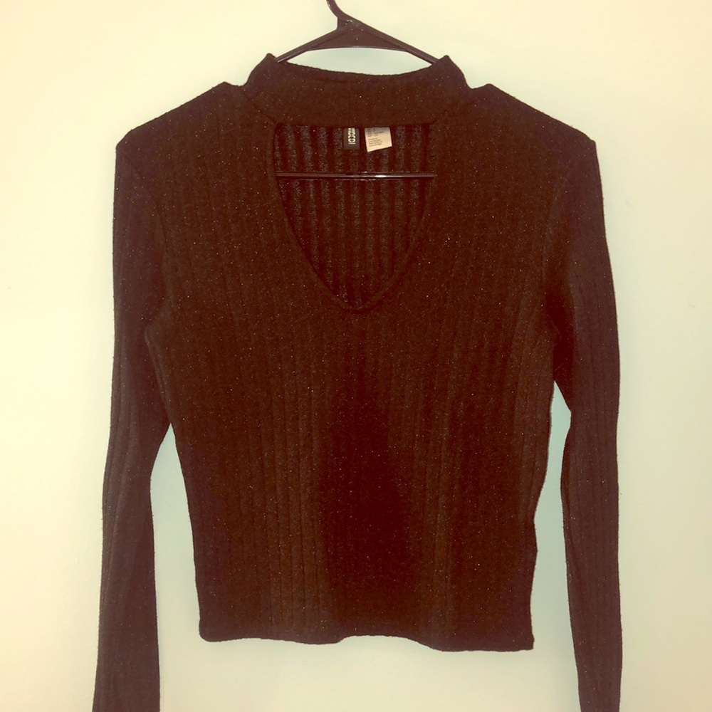 Black sparkly sweater